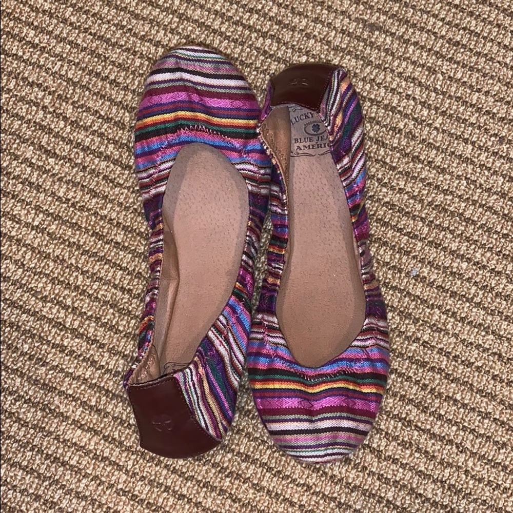 Size 9 Multicolor Lucky Brand Flats